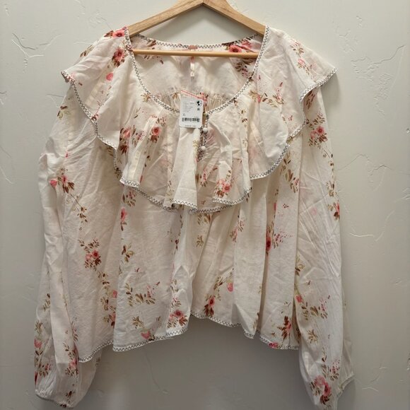 Free People Camilla Printed Blouse NWT* - Picture 5 of 7